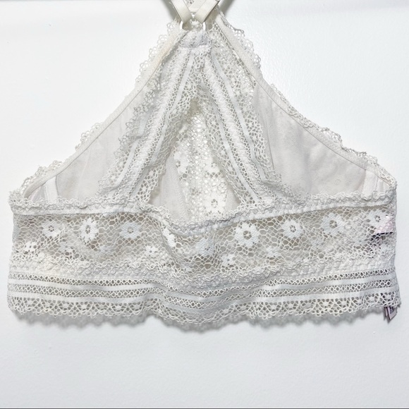 Victoria’s Secret Lace High-Neck Halter Triangle Bralette Small - Picture 10 of 11